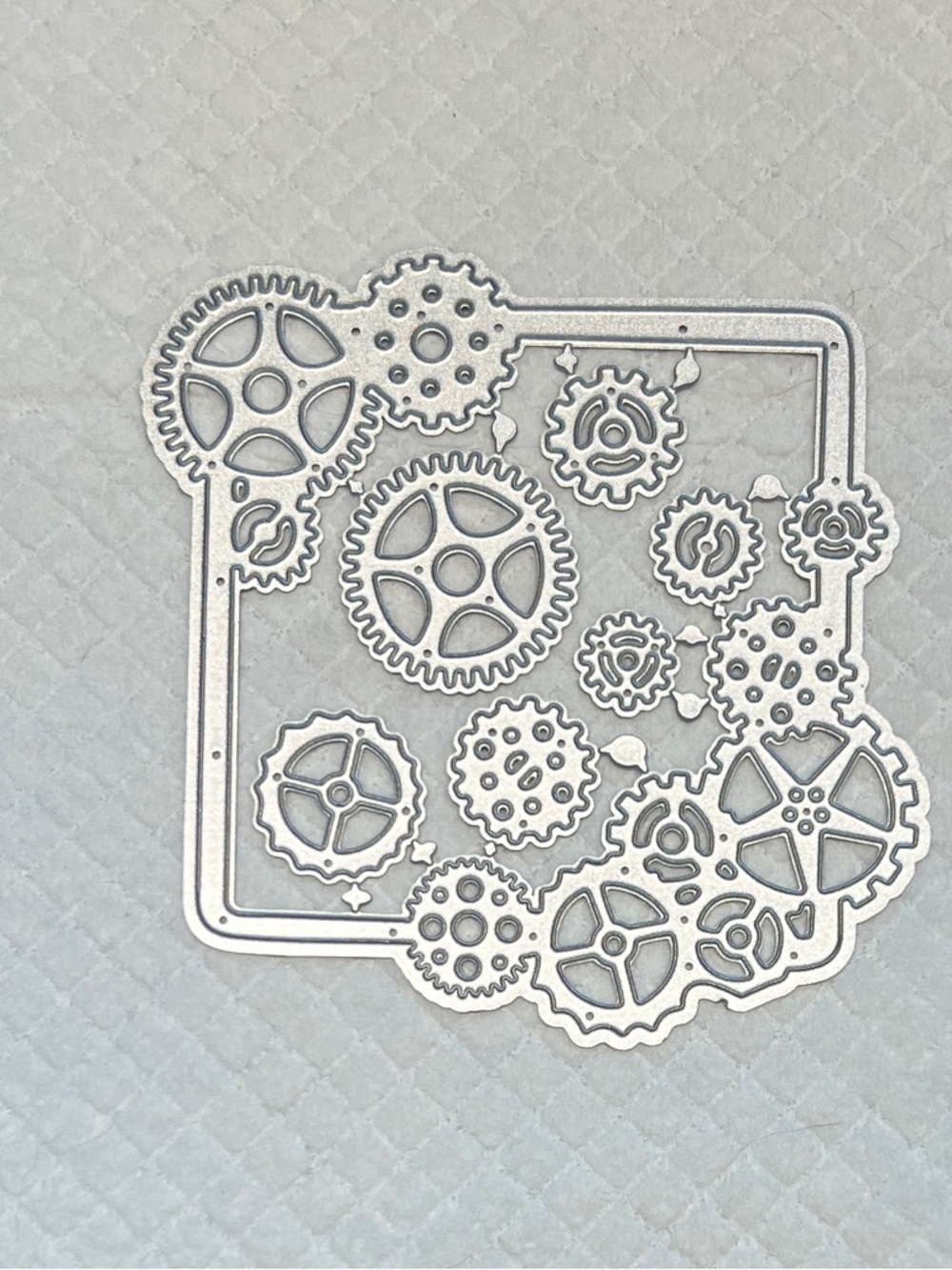 Metal Steampunk Gear Frame Metal Die Cut with 7 Pieces